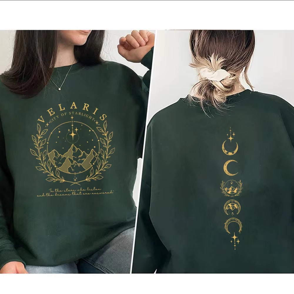 Velaris City of Starlight Sweatshirt - Unisex ACOTAR Hoodie | Night Court Long Sleeve SJM Merch