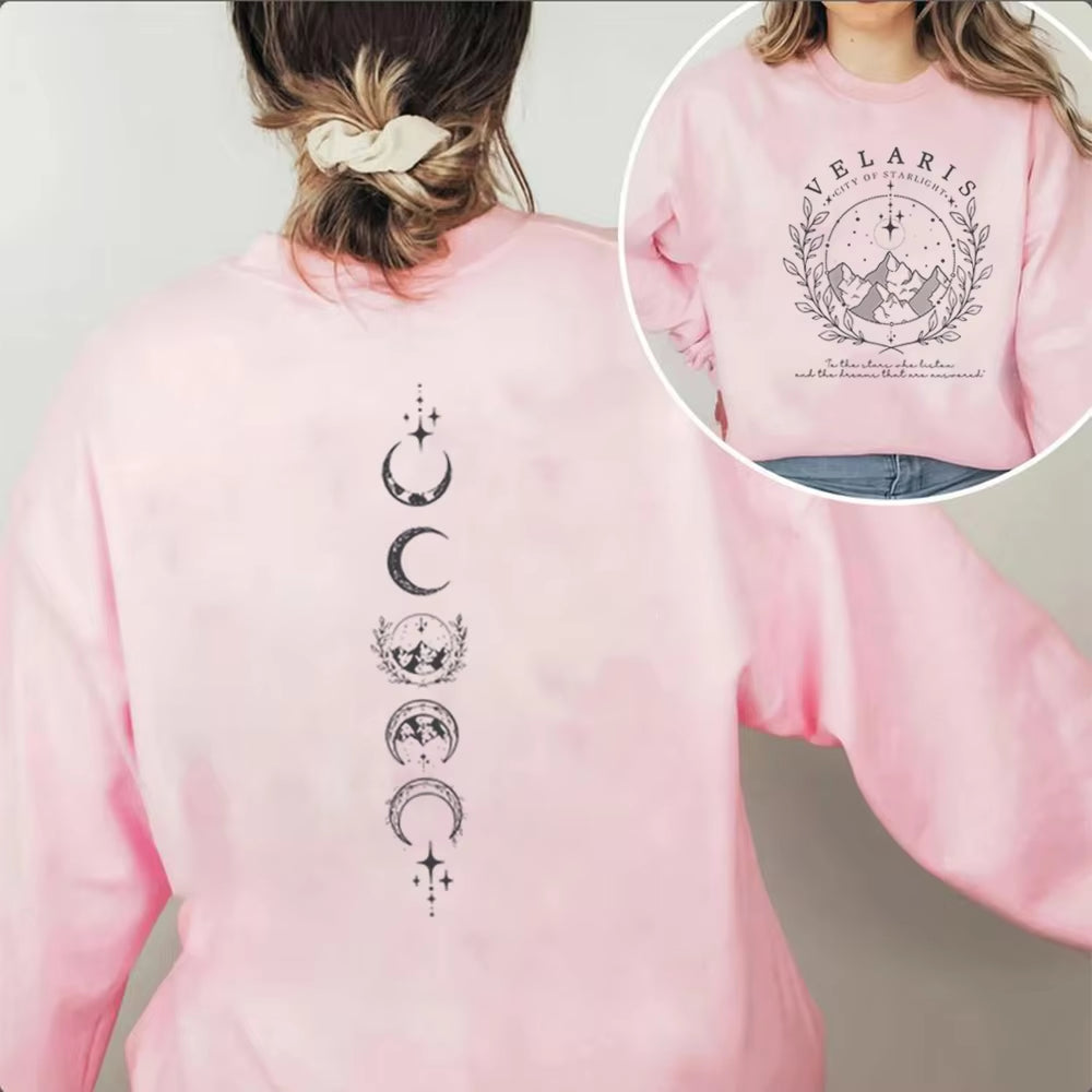 Velaris City of Starlight Sweatshirt - Unisex ACOTAR Hoodie | Night Court Long Sleeve SJM Merch