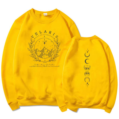 Velaris City of Starlight Sweatshirt - Unisex ACOTAR Hoodie | Night Court Long Sleeve SJM Merch