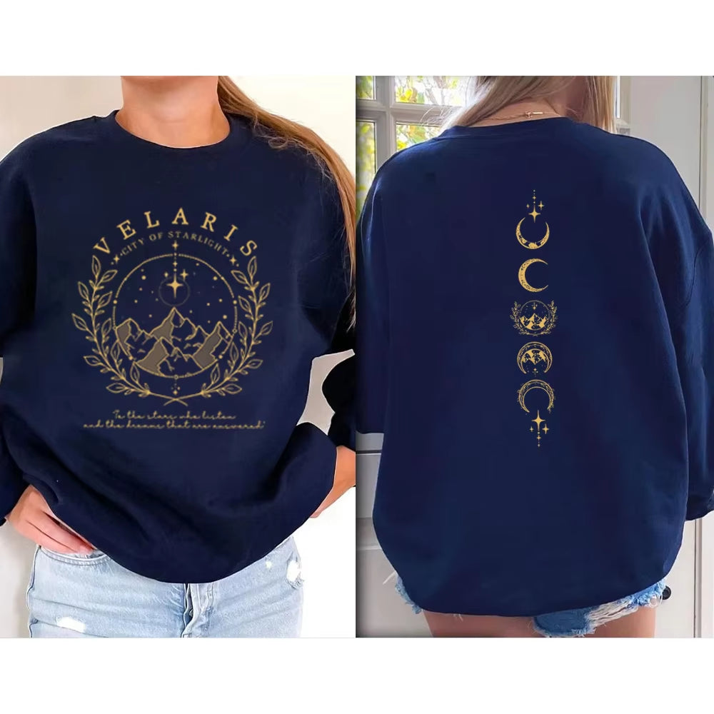 Velaris City of Starlight Sweatshirt - Unisex ACOTAR Hoodie | Night Court Long Sleeve SJM Merch